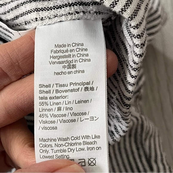 J. Crew Factory NWT linen blend striped shorts XS - Picture 10 of 11